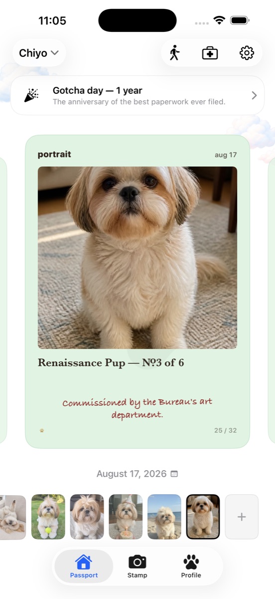 Pawport app — teddy fur passport